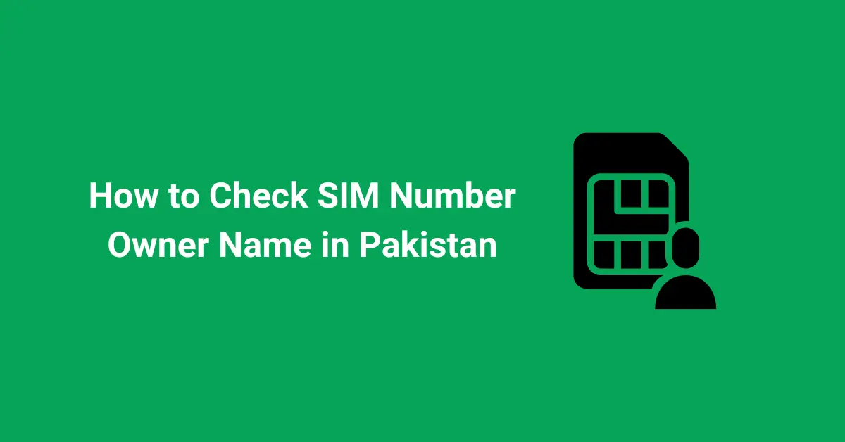 Check SIM Number Owner Name